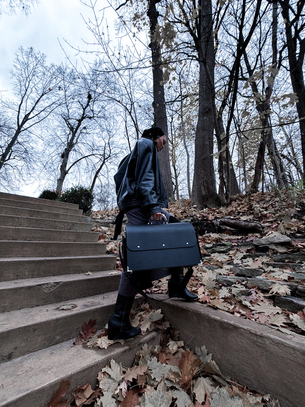 LEATHER WEEKENDER BAG